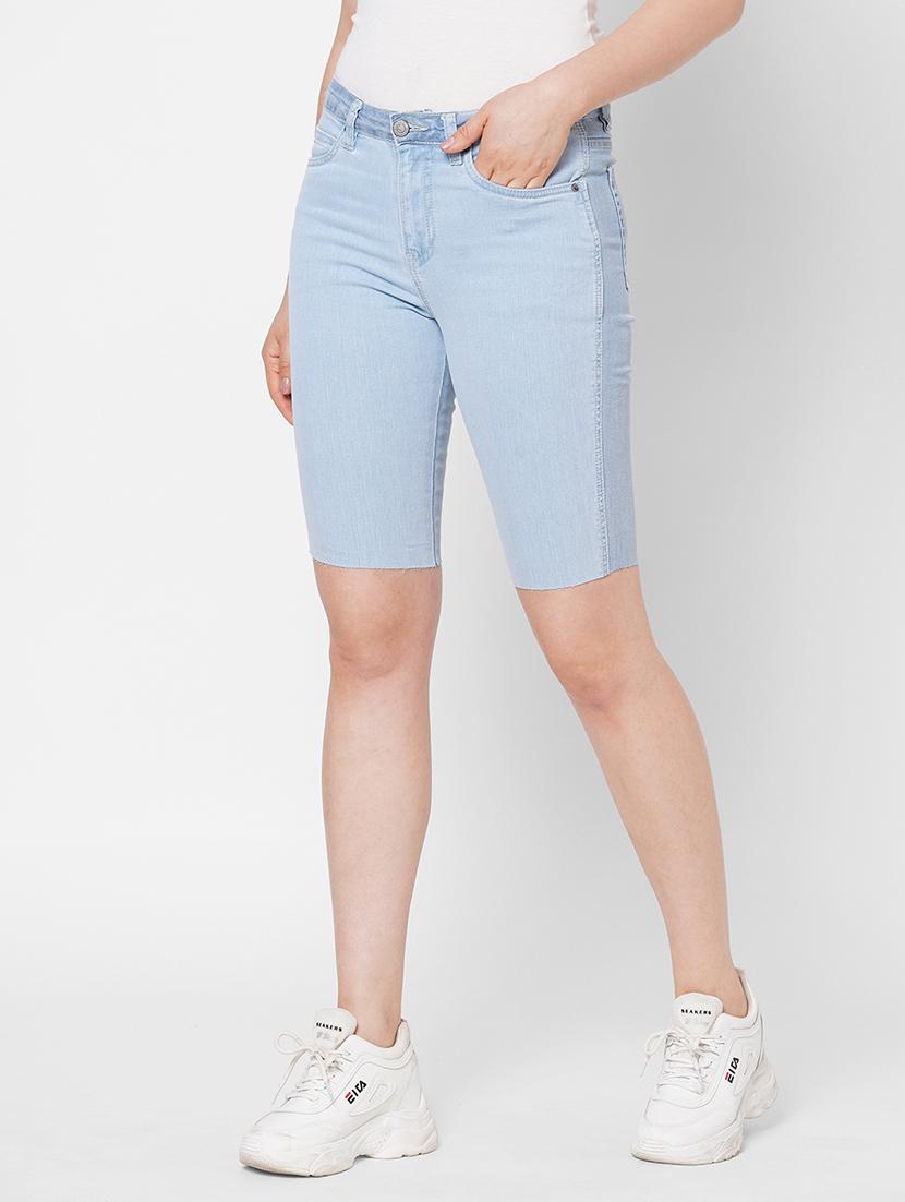 raw hem washed capri - 17837657 - Zoom Image - 2