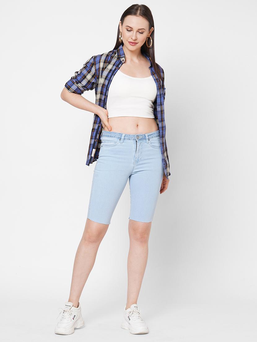 raw hem washed capri - 17837657 - Zoom Image - 4