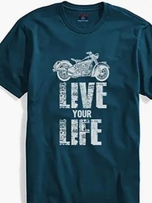blue giza tshirt - 17837726 - Standard Image - 1
