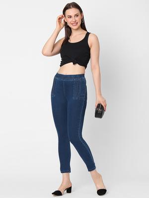 high rise denim jegging - 17837748 - Standard Image - 4
