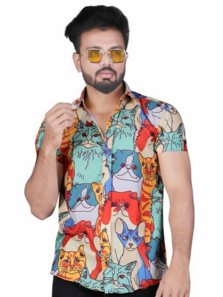 red cotton shirt - 17837813 - Zoom Image - 1