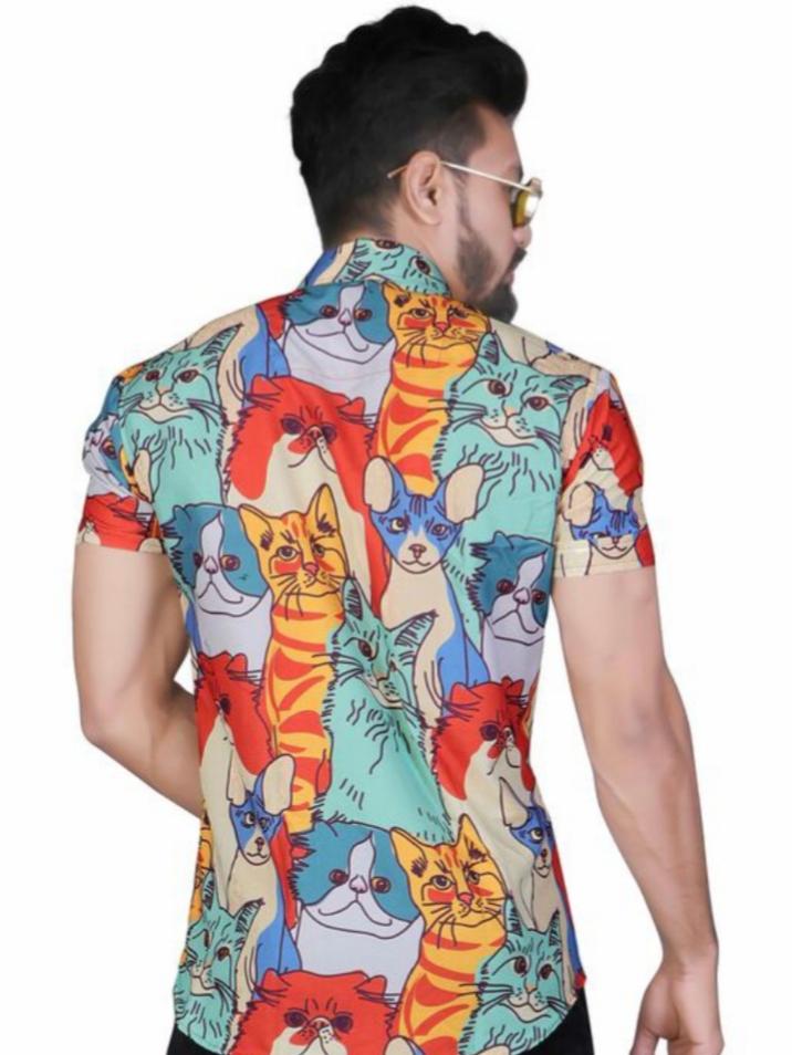 red cotton shirt - 17837813 - Zoom Image - 2