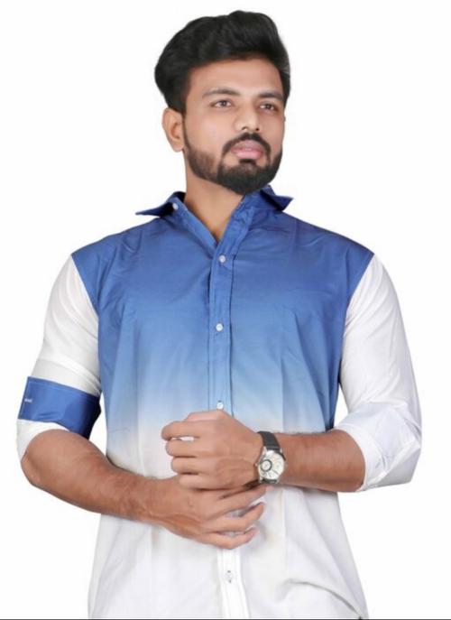 blue cotton shirt - 17837815 - Standard Image - 1