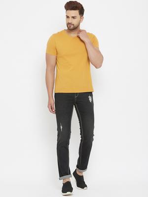 black light washed ripped denim jeans - 17837891 - Standard Image - 4