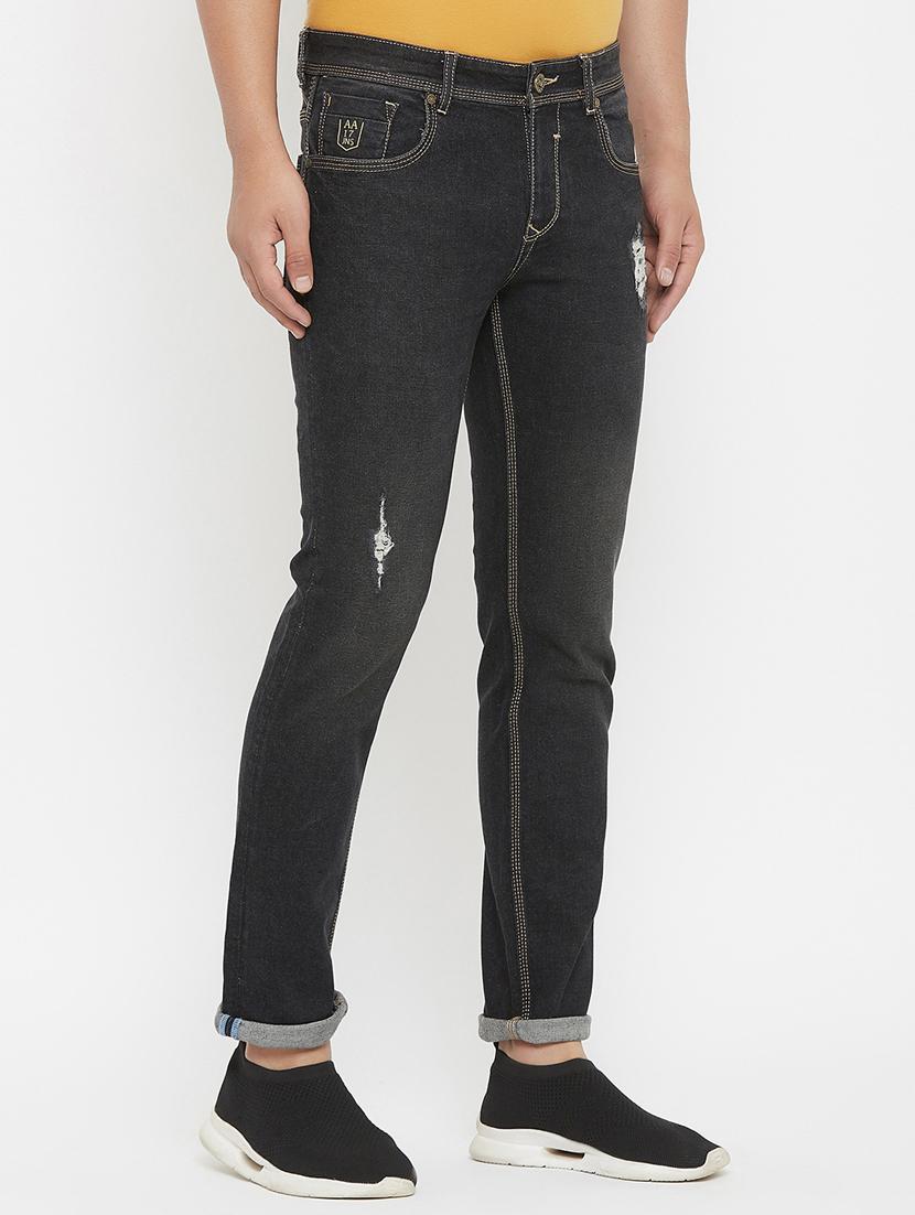 black light washed ripped denim jeans - 17837891 - Zoom Image - 2