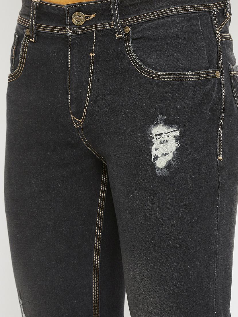 black light washed ripped denim jeans - 17837891 - Zoom Image - 5