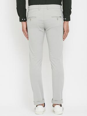 grey solid chinos - 17837933 - Standard Image - 3