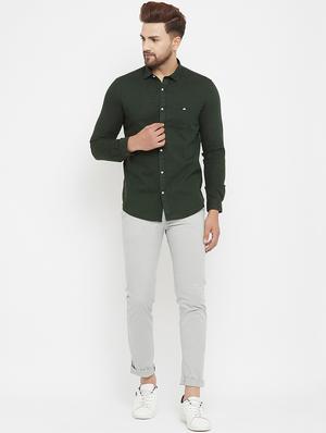 grey solid chinos - 17837933 - Standard Image - 4