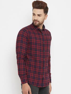 red checkered casual shirt - 17837978 - Standard Image - 2
