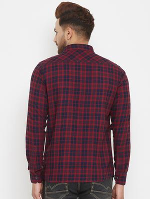 red checkered casual shirt - 17837978 - Standard Image - 3