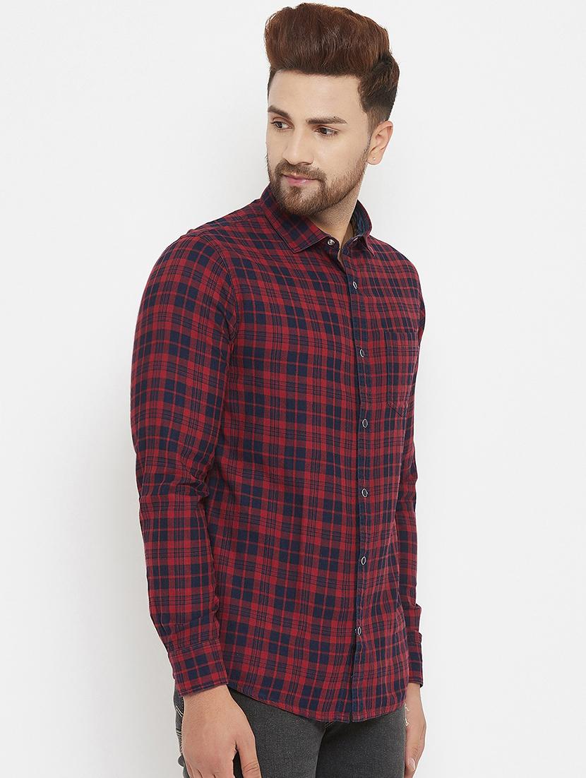 red checkered casual shirt - 17837978 - Zoom Image - 2