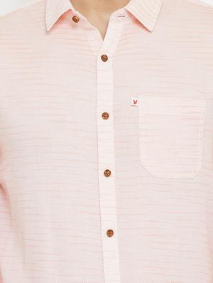 pink self design casual shirt - 17837982 - Standard Image - 5