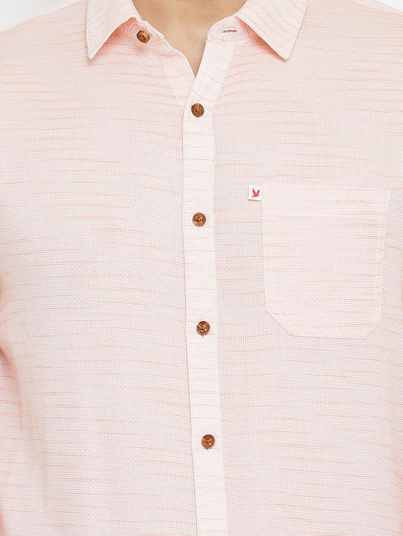pink self design casual shirt - 17837982 - Zoom Image - 5
