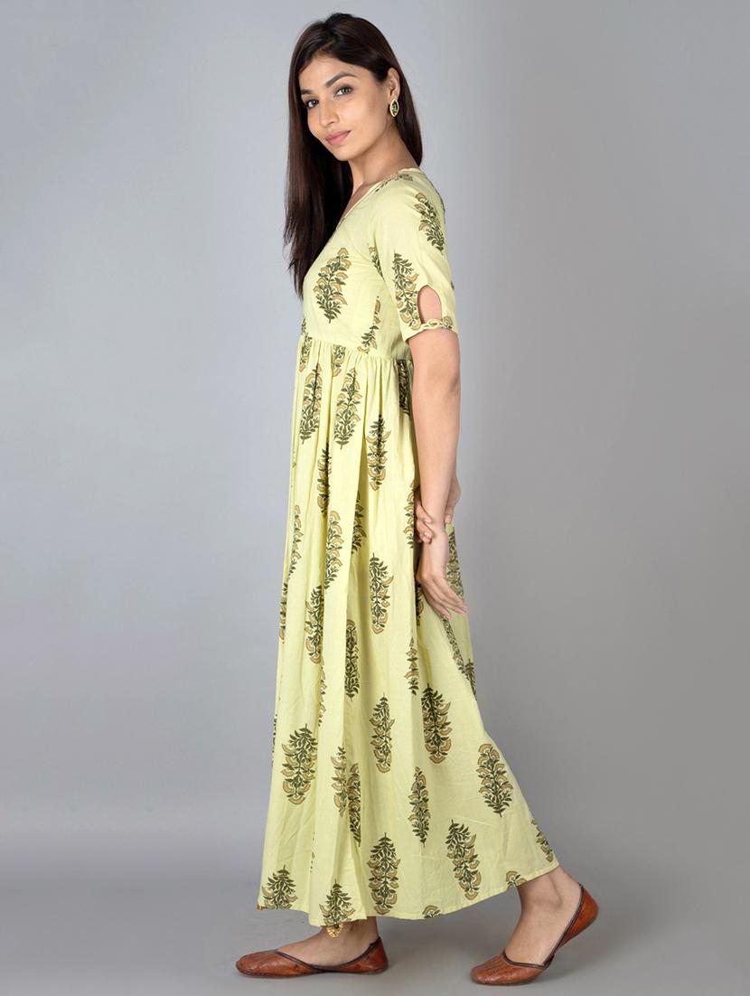 printed flared kurta - 17838023 - Zoom Image - 2