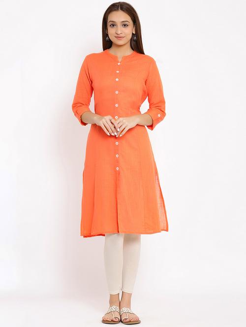 solid straight kurta - 17838074 - Standard Image - 1
