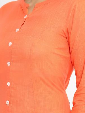 solid straight kurta - 17838074 - Standard Image - 4