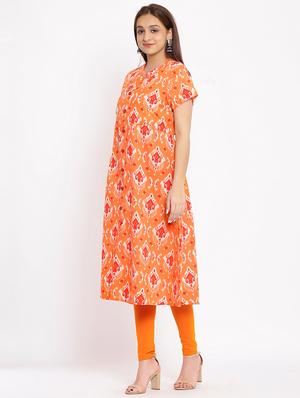 ikat a-line kurta - 17838082 - Standard Image - 2