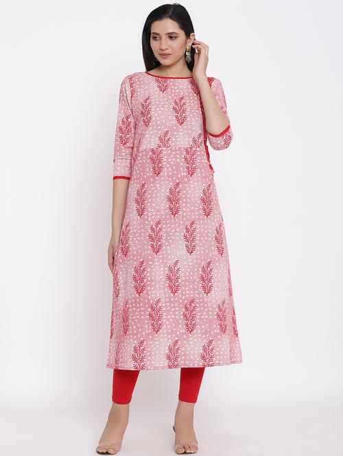 printed a-line kurta - 17838116 - Standard Image - 1
