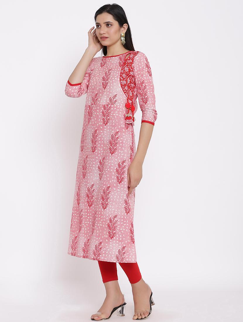 printed a-line kurta - 17838116 - Zoom Image - 2