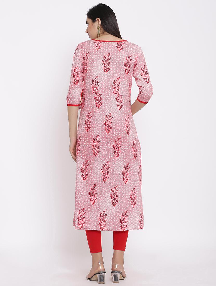 printed a-line kurta - 17838116 - Zoom Image - 3