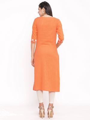 geometrical straight kurta - 17838118 - Standard Image - 3
