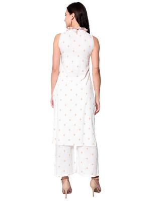 printed kurta palazzo set - 17838135 - Standard Image - 3