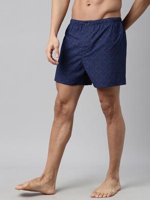 navy blue printed boxer - 17838182 - Standard Image - 2