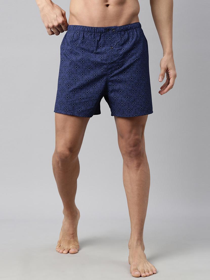 navy blue printed boxer - 17838182 - Zoom Image - 1