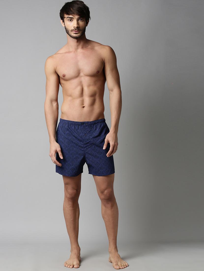 navy blue printed boxer - 17838182 - Zoom Image - 4