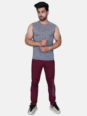 grey self design t-shirt - 17838936 - Standard Image - 3