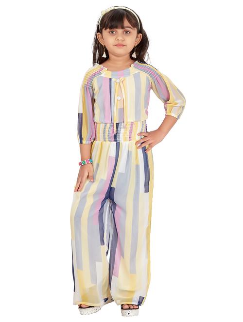 multi colored striped full length jumpsuit - 17839317 - Standard Image - 1