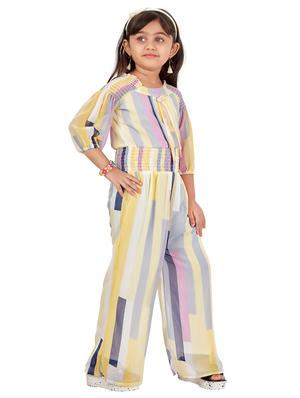 multi colored striped full length jumpsuit - 17839317 - Standard Image - 2