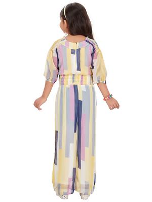 multi colored striped full length jumpsuit - 17839317 - Standard Image - 3