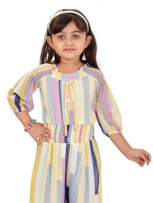 multi colored striped full length jumpsuit - 17839317 - Standard Image - 4