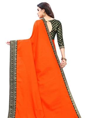 orange cotton saree - 17839353 - Standard Image - 2