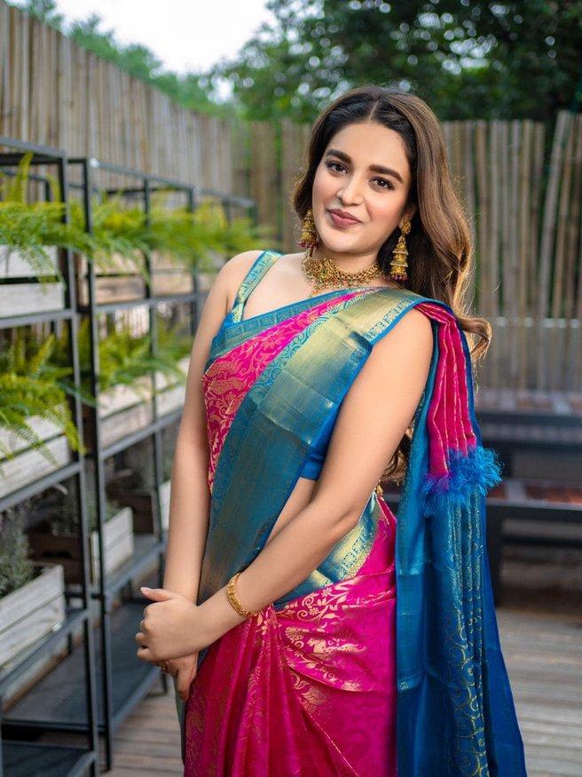 pink and blue color kanjeevaram silk - 17839440 - Zoom Image - 2