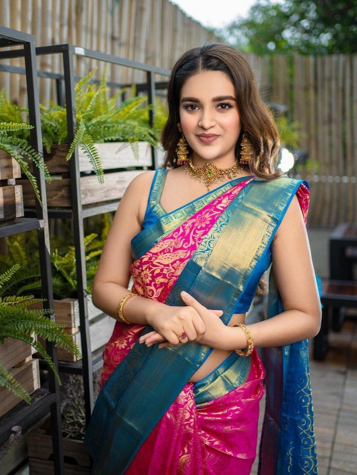 pink and blue color kanjeevaram silk - 17839440 - Zoom Image - 6