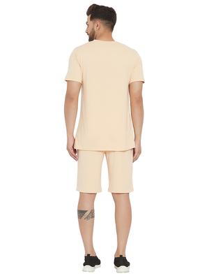 beige taped t-shirt - 17839454 - Standard Image - 3