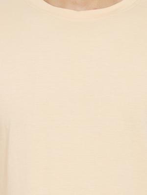 beige taped t-shirt - 17839454 - Standard Image - 4