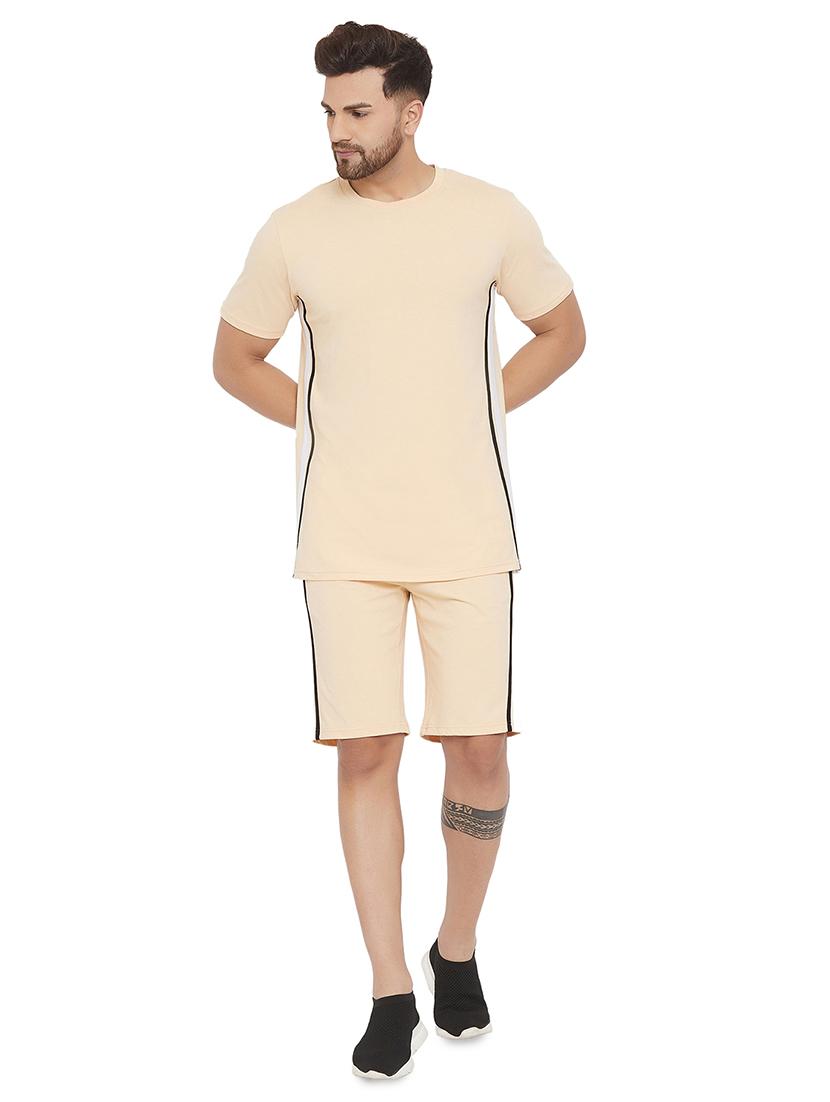 beige taped t-shirt - 17839454 - Zoom Image - 2