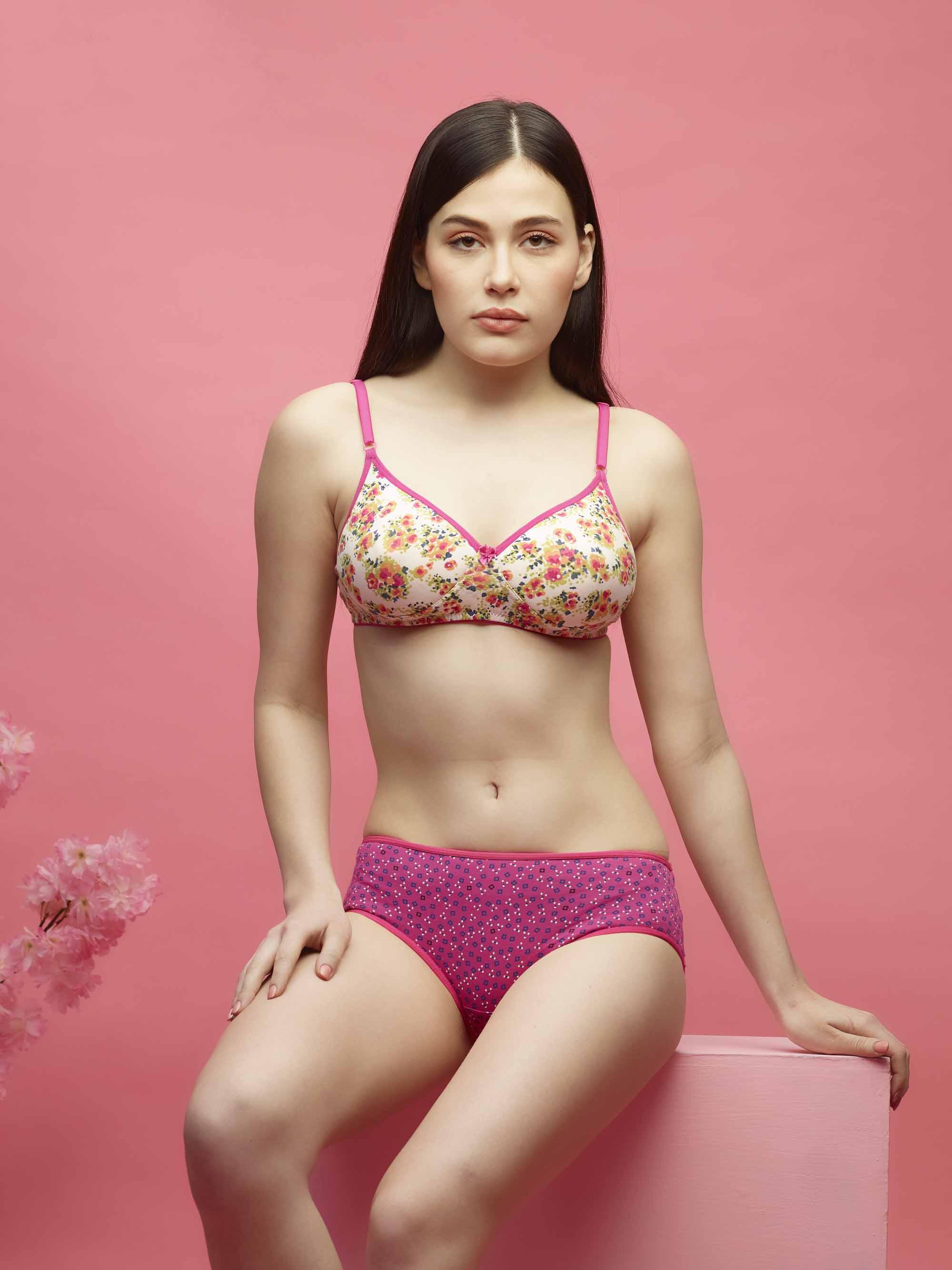 multi colored cotton bra - 17839525 - Zoom Image - 1