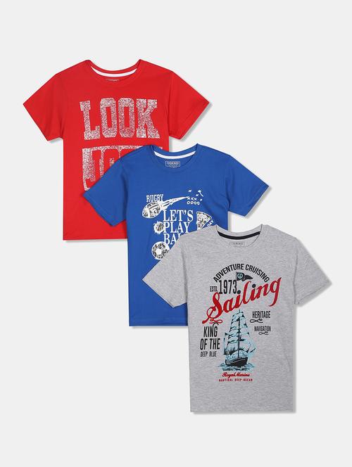 set of 3 printed t-shirt - 17839588 - Standard Image - 1