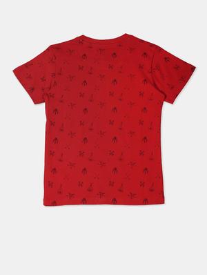red printed t-shirt - 17839601 - Standard Image - 2