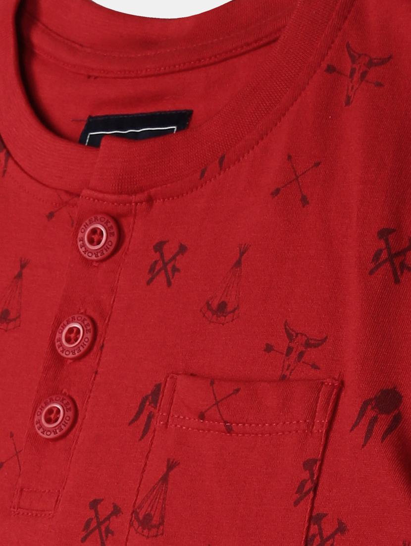red printed t-shirt - 17839601 - Zoom Image - 3