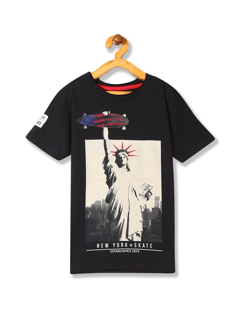 round neck graphic t-shirt - 17839700 - Zoom Image - 1