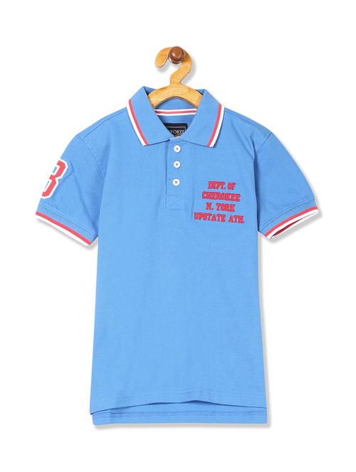 polo neck printed t-shirt - 17839715 - Standard Image - 1