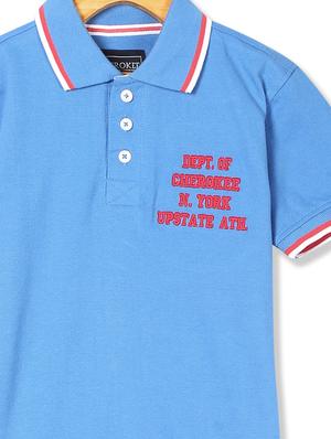 polo neck printed t-shirt - 17839715 - Standard Image - 3