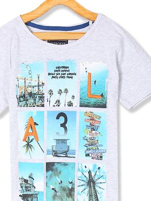 round neck printed t-shirt - 17839814 - Standard Image - 3
