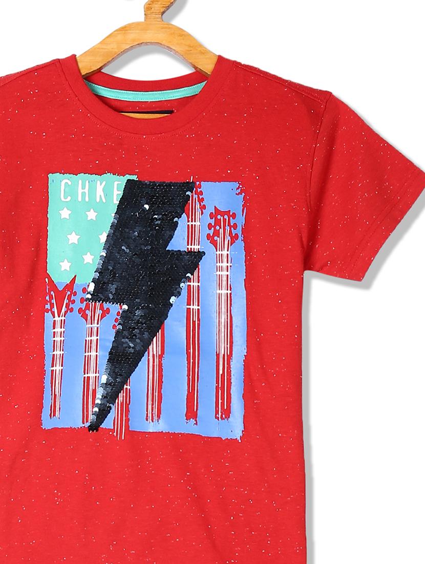 round neck graphic t-shirt - 17839827 - Zoom Image - 3
