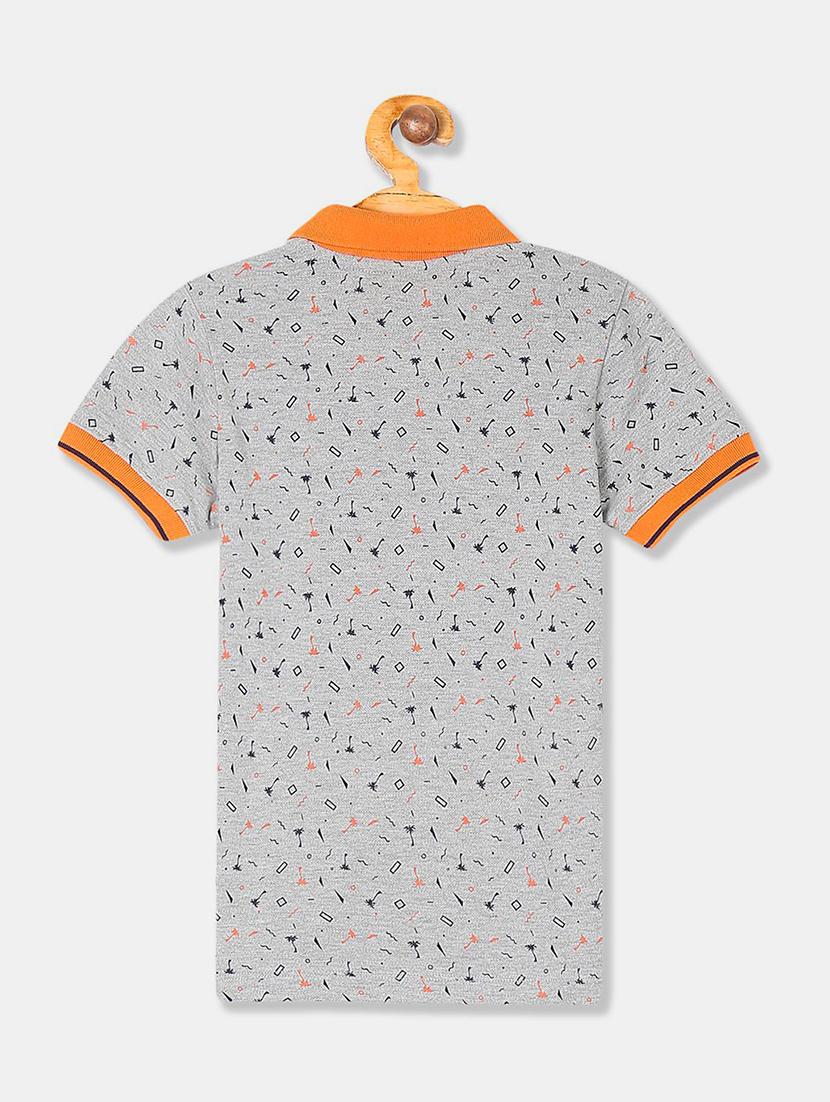 polo neck printed t-shirt - 17839835 - Zoom Image - 2